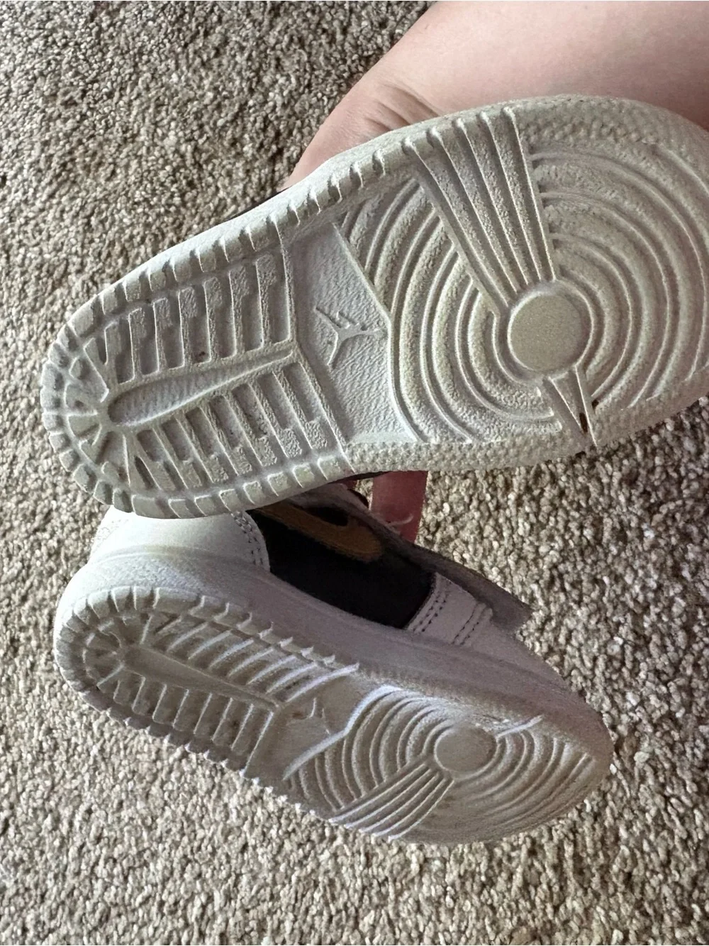 Jordan Kids Black and White Lace-Up Sneakers